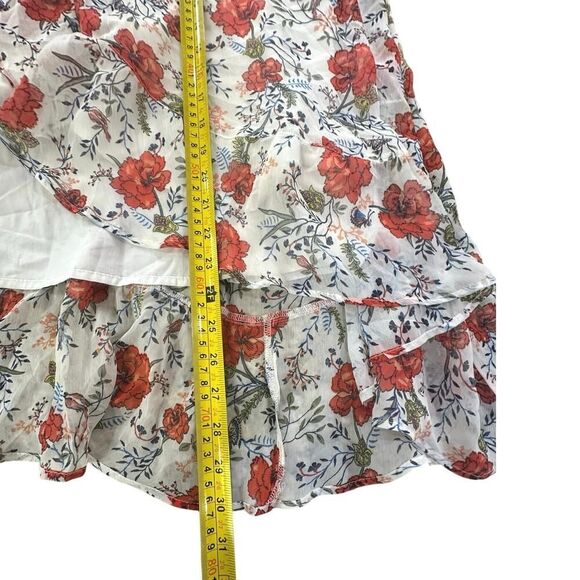 Vintage Abercrombie & Fitch One Shoulder Hi-Low Dress SZ XL Floral Cottagecore - Picture 14 of 16